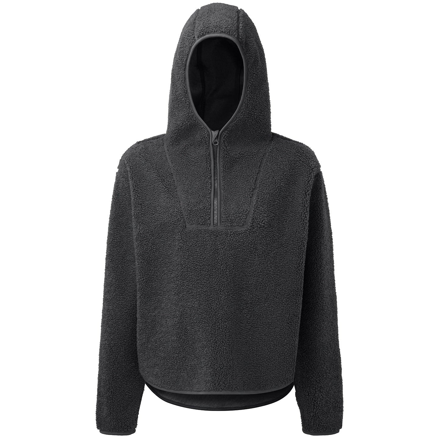 Women's TriDri Sherpa Â¼ Zip Hoodie Oversized Fleece Pullover with Hood