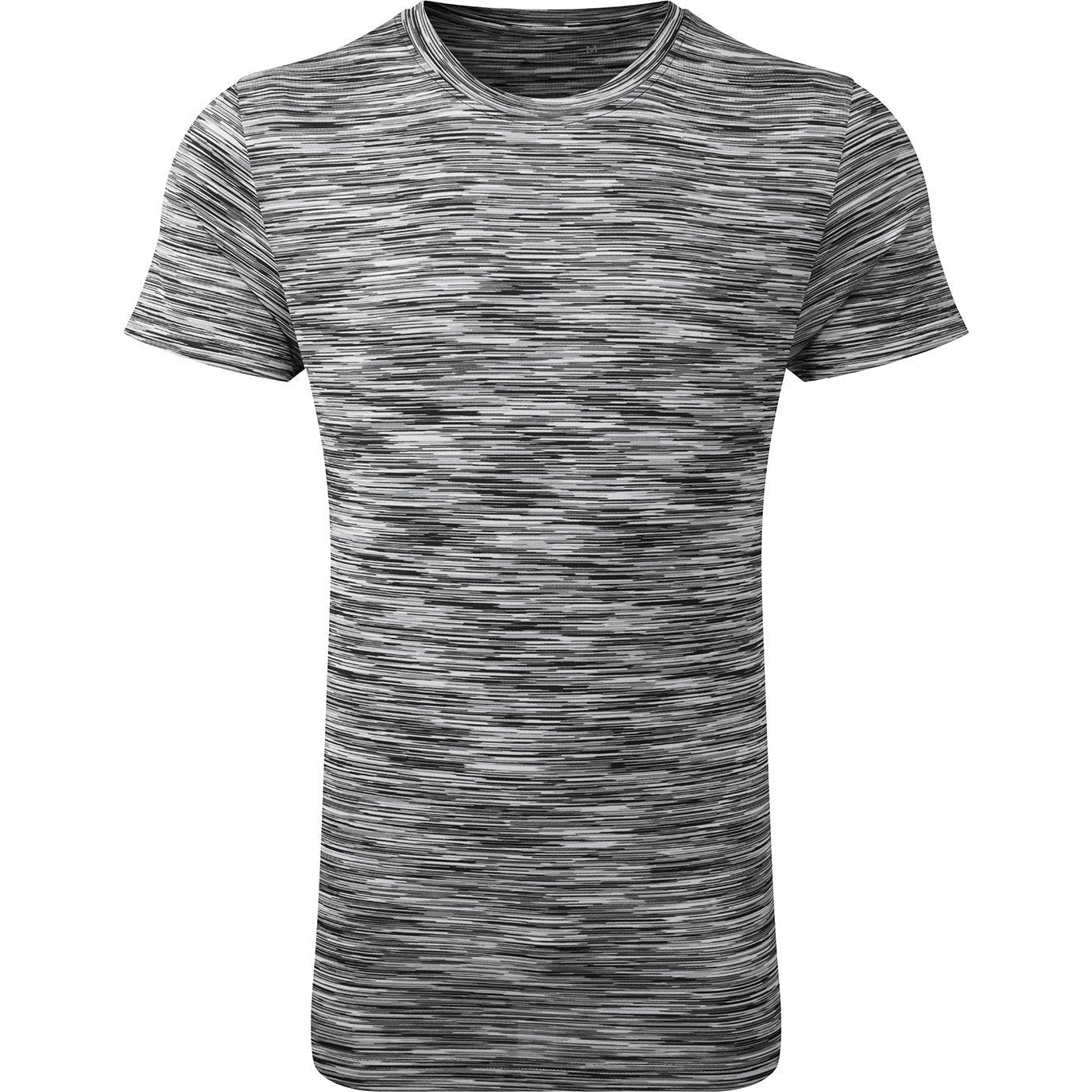 TriDri Space Dye Performance T-Shirt Lightweight Wicking Crew Neck Short Sleeve