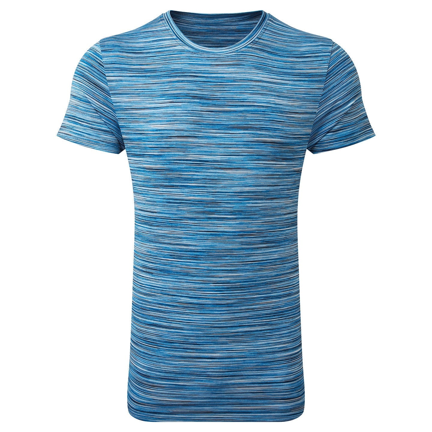 TriDri Space Dye Performance T-Shirt Lightweight Wicking Crew Neck Short Sleeve