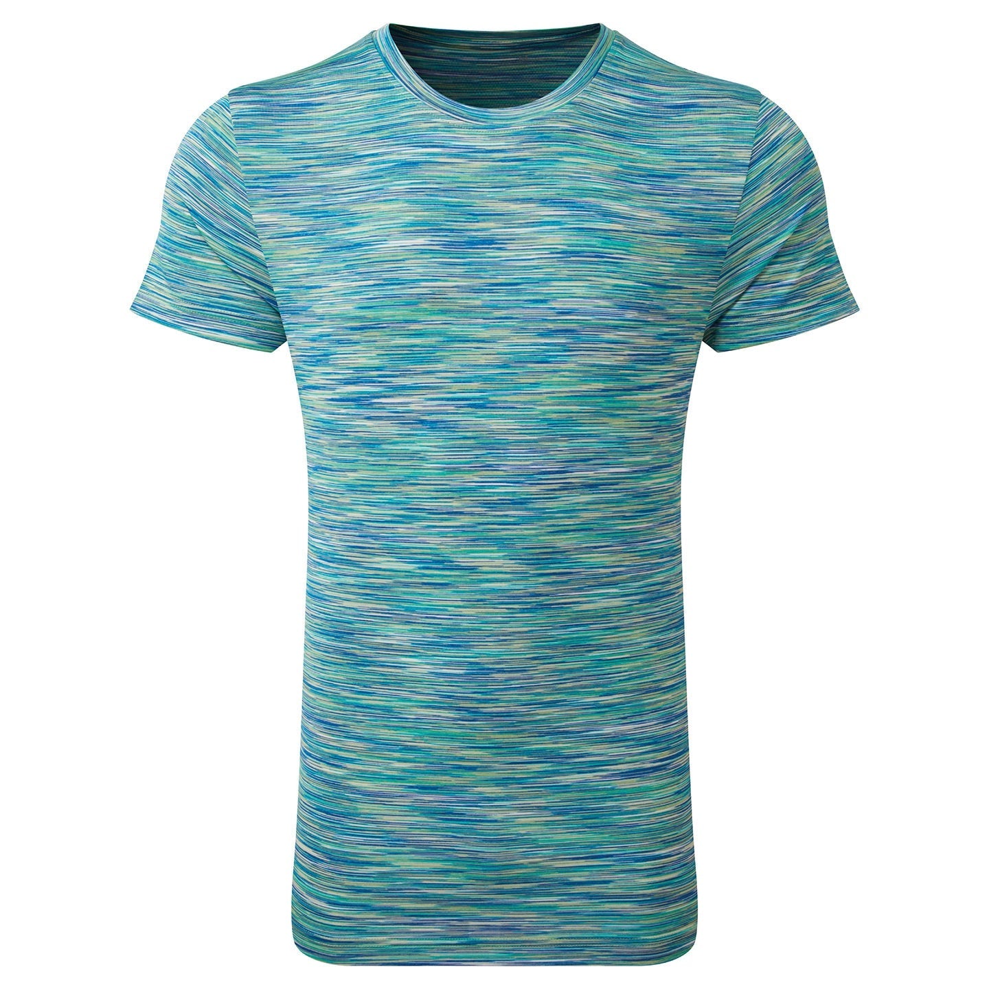 TriDri Space Dye Performance T-Shirt Lightweight Wicking Crew Neck Short Sleeve