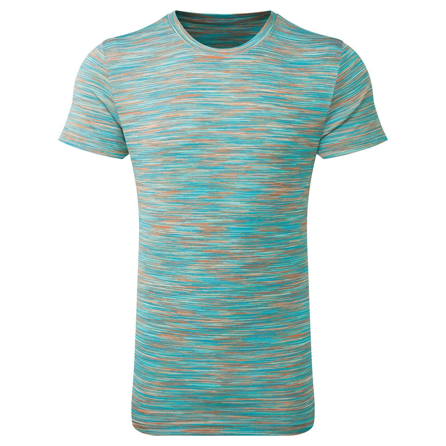 TriDri Space Dye Performance T-Shirt Lightweight Wicking Crew Neck Short Sleeve