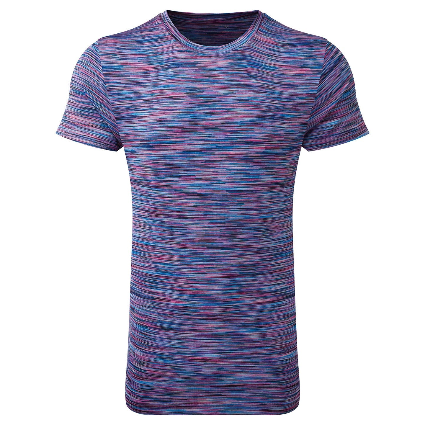 TriDri Space Dye Performance T-Shirt Lightweight Wicking Crew Neck Short Sleeve