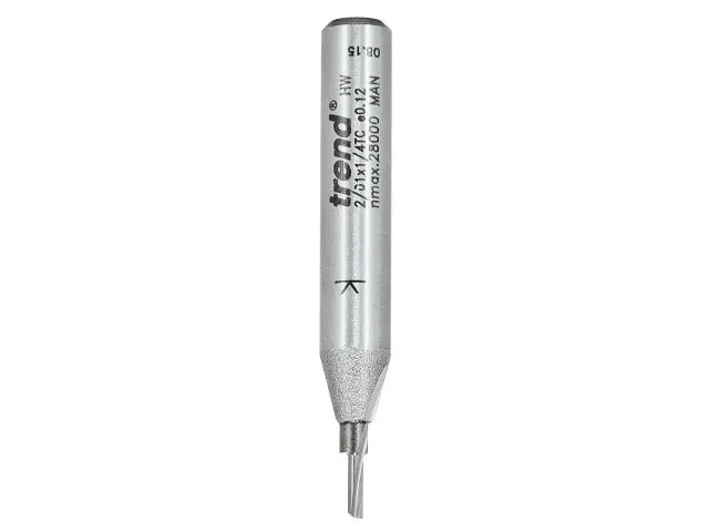 Trend 2/01 1/4 TCT Single Flute Cutter 1.5mm x 6.0mm for Grooving & Morticing
