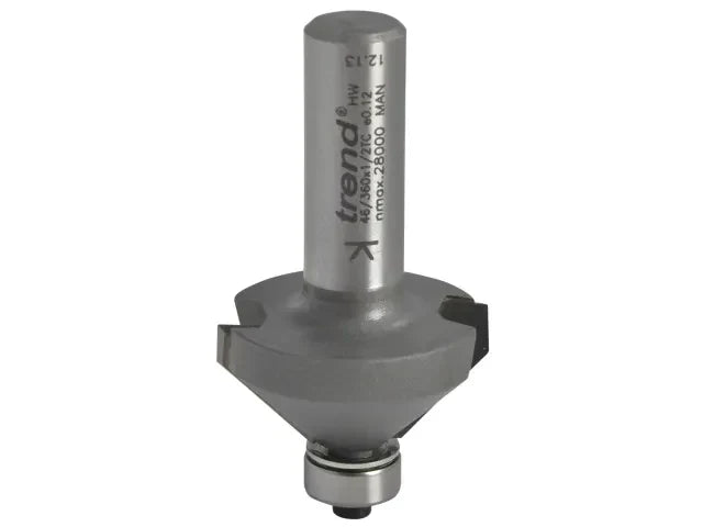 Trend 46/360 1/2 TCT Bearing Guided Chamfer Cutter 45Â° 35.1mm Edging Tool