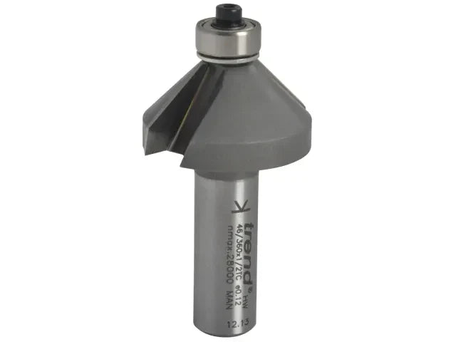 Trend 46/360 1/2 TCT Bearing Guided Chamfer Cutter 45Â° 35.1mm Edging Tool