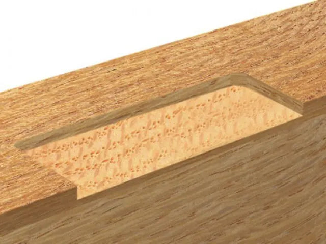 Trend 5/1 TCT Hinge Recessor Cutter 12.7mm x 19mm 1/4in Shank Two Flute