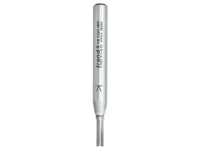Trend C013 1/4" TCT Two Flute Cutter 9.5mm x 19.1mm for Woodworking