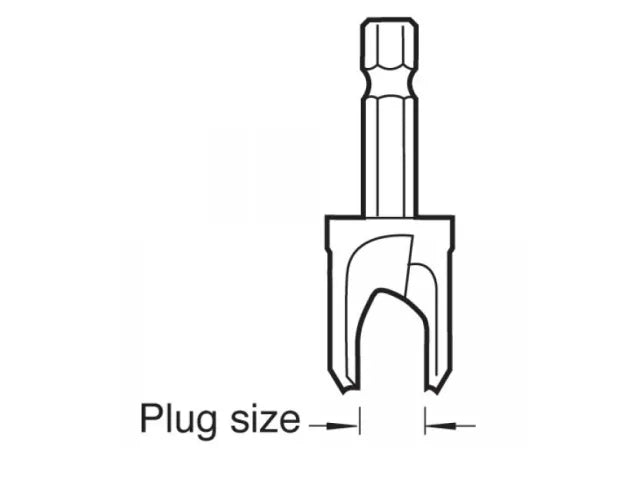 Trend 3/8in Plug Cutter Tool Steel for Wood Snappy Quick Chuck Compatible