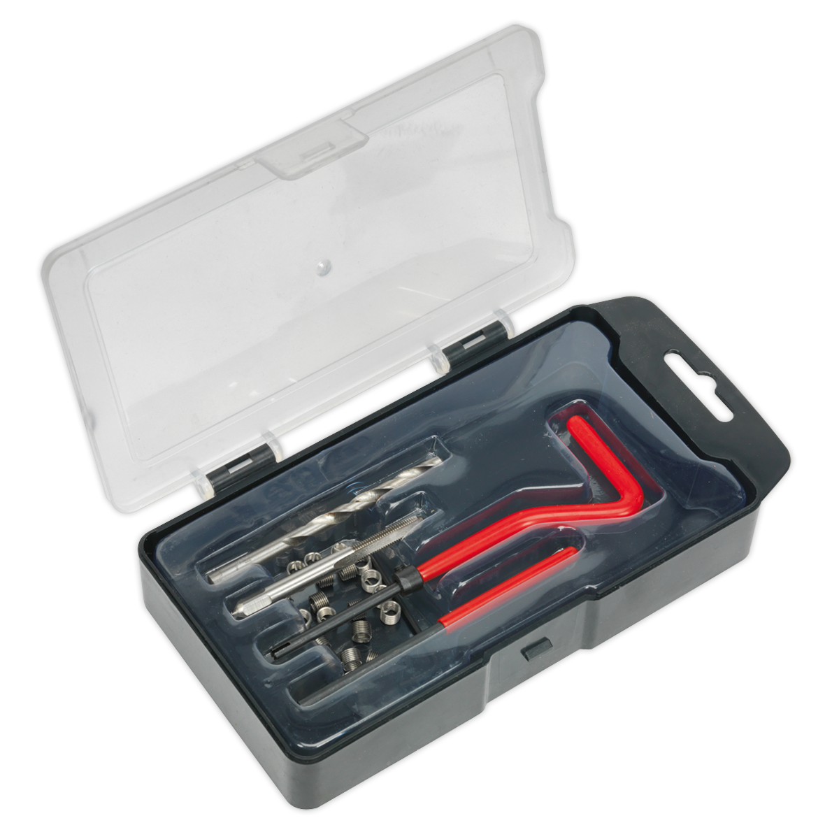 Sealey M5 Thread Repair Kit for Soft Metals with Drill Bit and Inserts