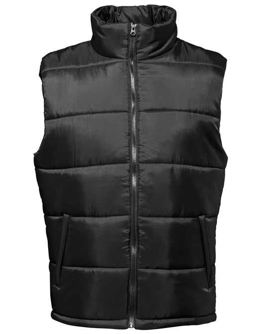 2786 Bodywarmer Lightweight Quilted Vest with Zipped Pockets and Headphone Loop