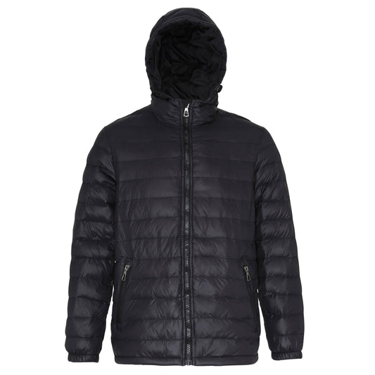 2786 Padded Jacket with Contrast Lining, Quilted, Warm, Lightweight, Stylish