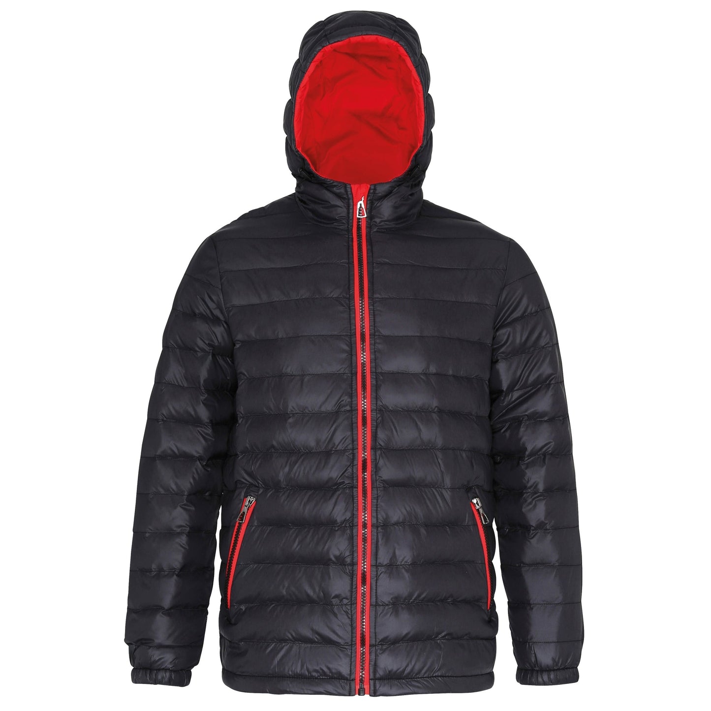 2786 Padded Jacket with Contrast Lining, Quilted, Warm, Lightweight, Stylish