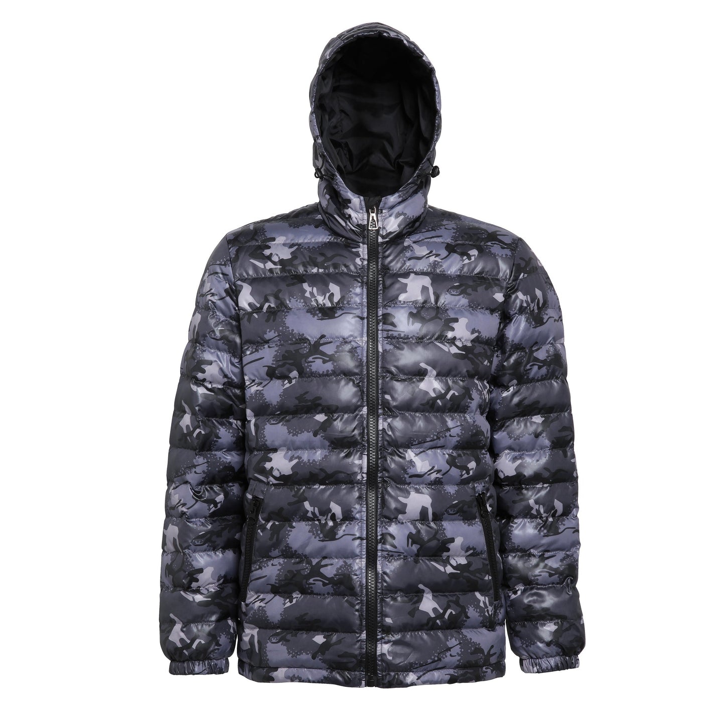 2786 Padded Jacket with Contrast Lining, Quilted, Warm, Lightweight, Stylish
