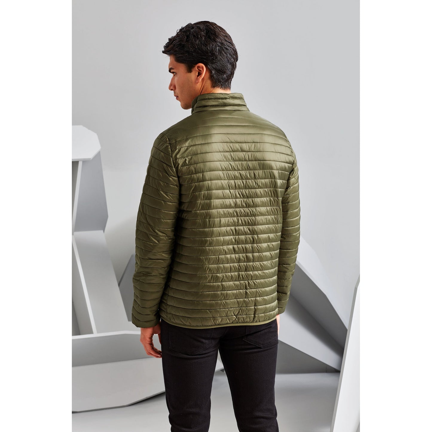 Tribe 2786 Fineline Padded Jacket Lightweight Slim Fit with Concealed Pockets