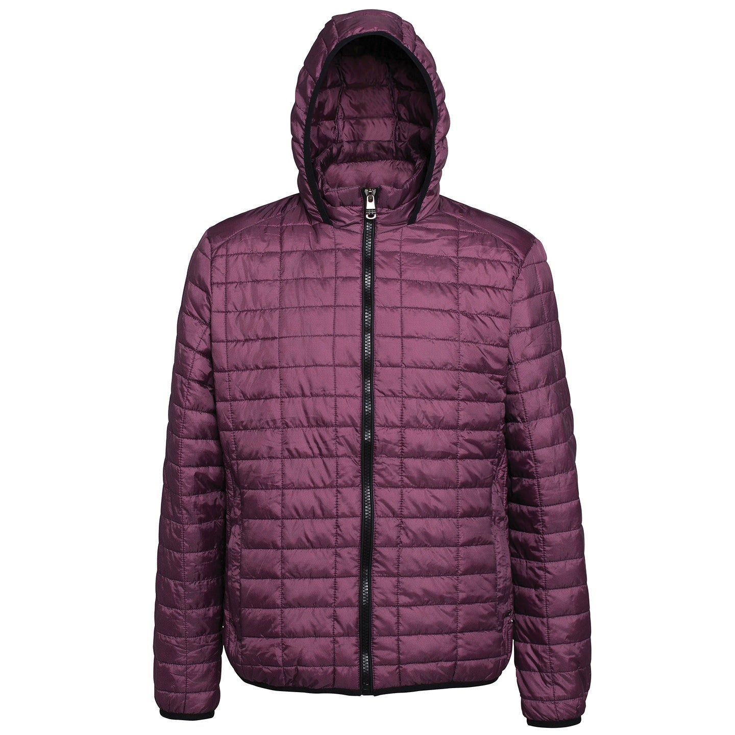 Men's Honeycomb Hooded Jacket Lightweight Polyester Fitted Casual Coat