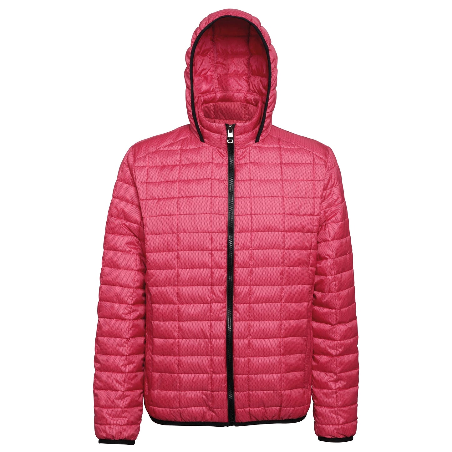 Men's Honeycomb Hooded Jacket Lightweight Polyester Fitted Casual Coat