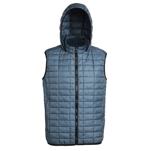2786 Honeycomb Hooded Gilet Men's Slim Fit Lightweight Polyester Fill