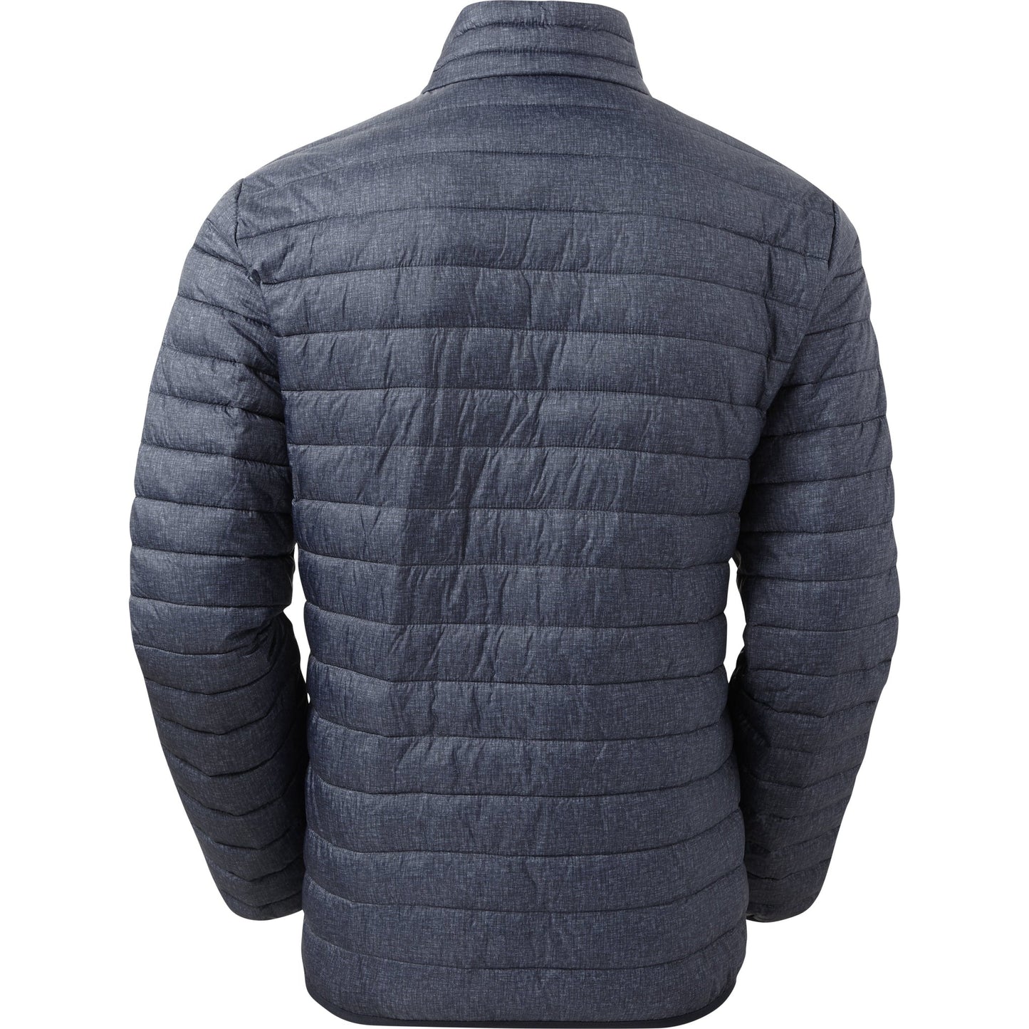 2786 Melange Padded Jacket Lightweight Insulated Zip Pockets Elasticated Cuffs
