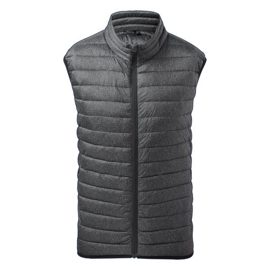 2786 Melange Padded Gilet Lightweight Insulated Tailored Fit Zip Pockets