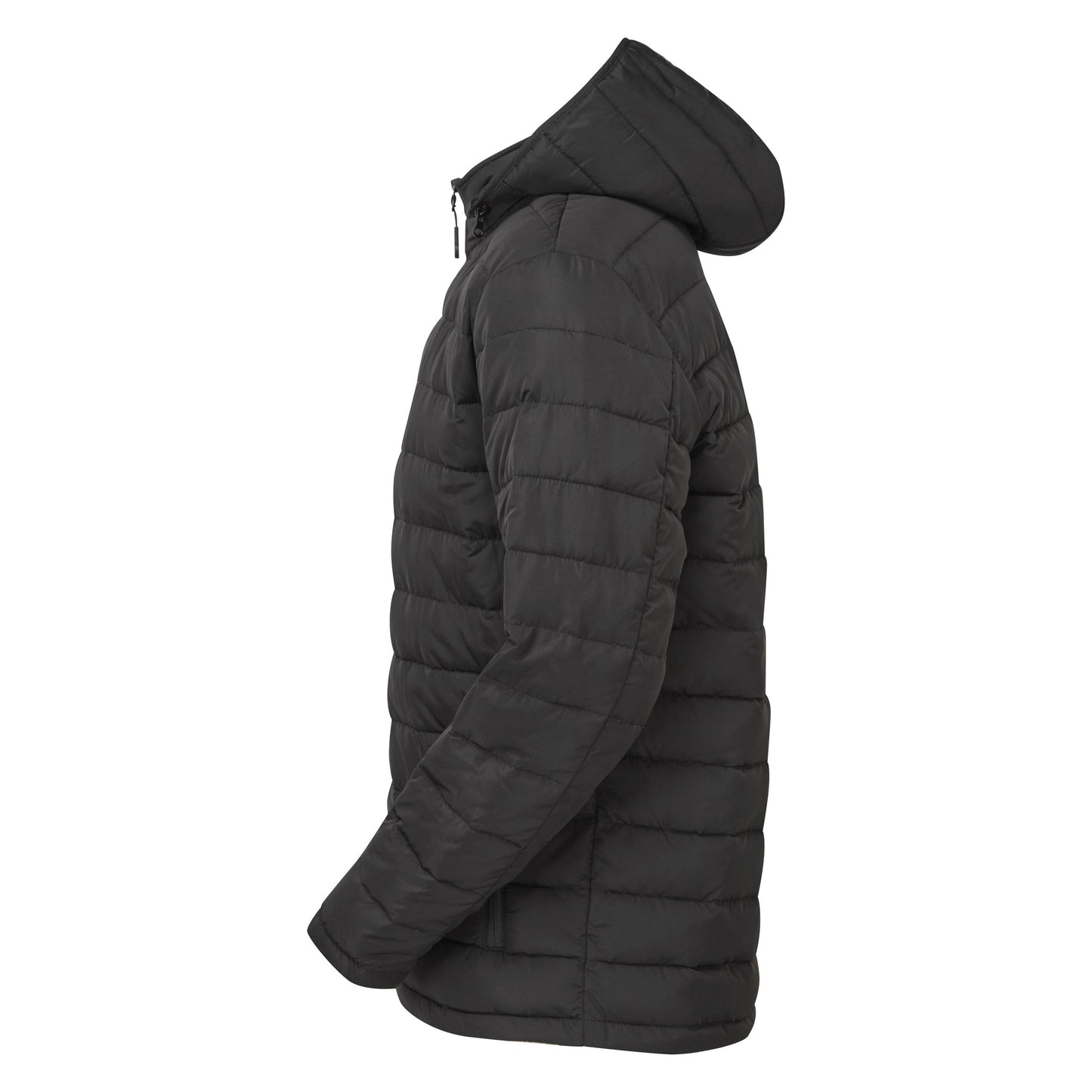 Delmont Recycled Padded Jacket with Removable Hood and Pockets - Eco-Friendly
