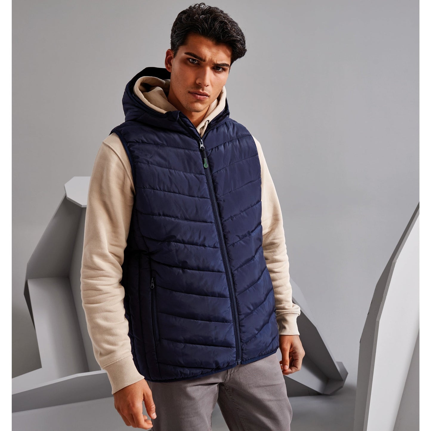 Taurus Recycled Padded Bodywarmer Lightweight Hooded Vest Office Outdoor Wear
