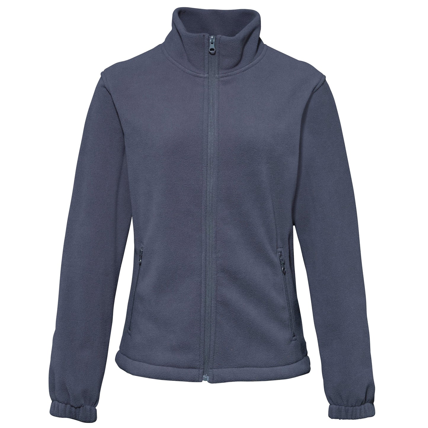 2786 Women's Full-Zip Fleece Jacket Warm Comfortable Cadet Collar Zipped Pockets