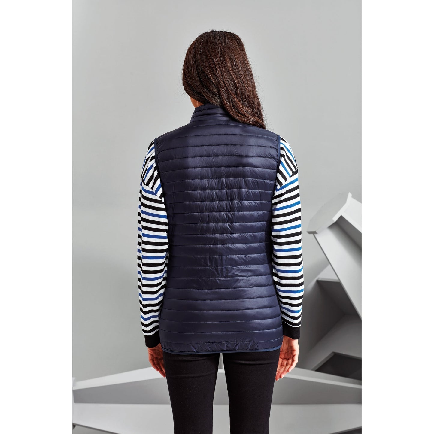 Tribe Women's Padded Gilet Bodywarmer Slim Fit Lightweight with Zipped Pockets