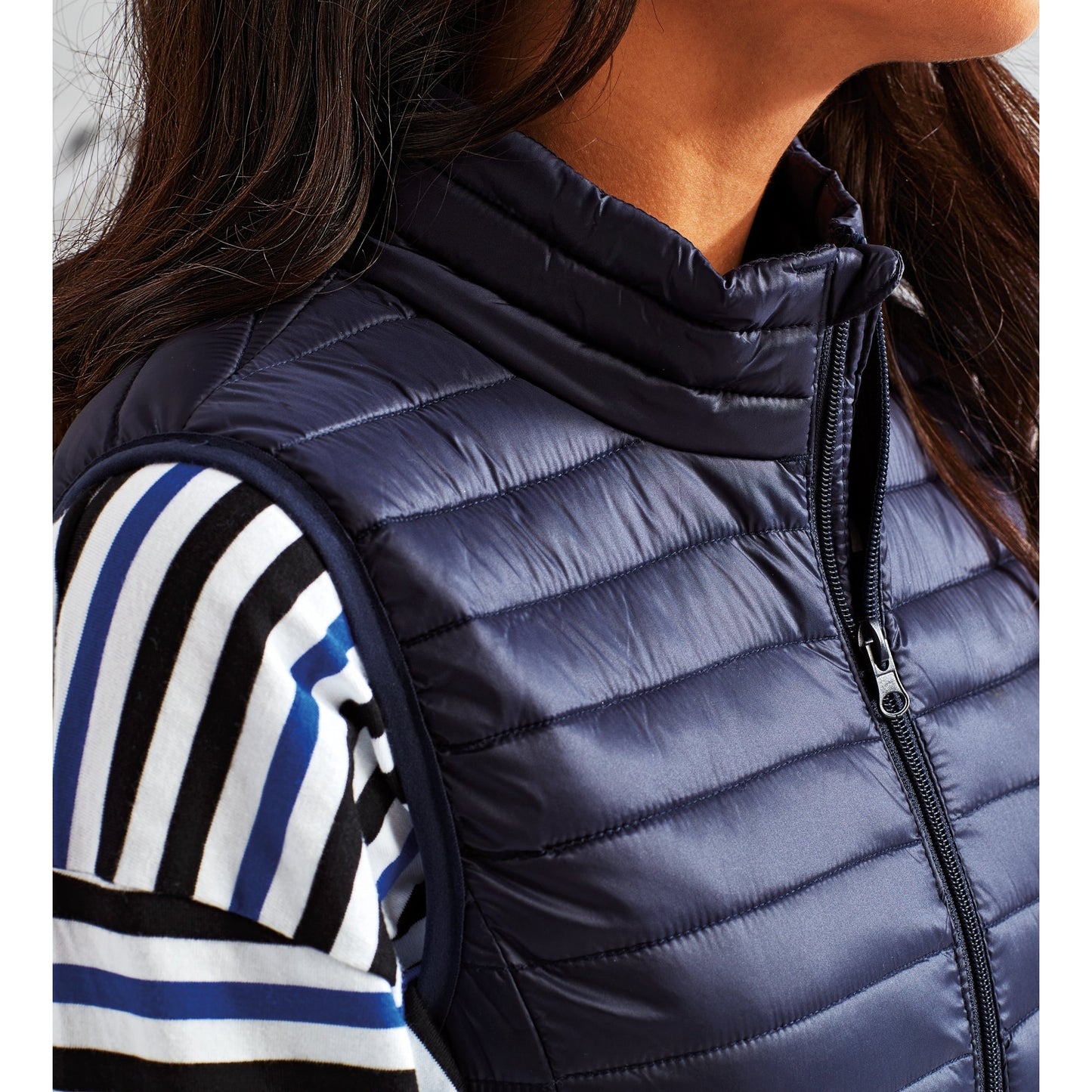 Tribe Women's Padded Gilet Bodywarmer Slim Fit Lightweight with Zipped Pockets