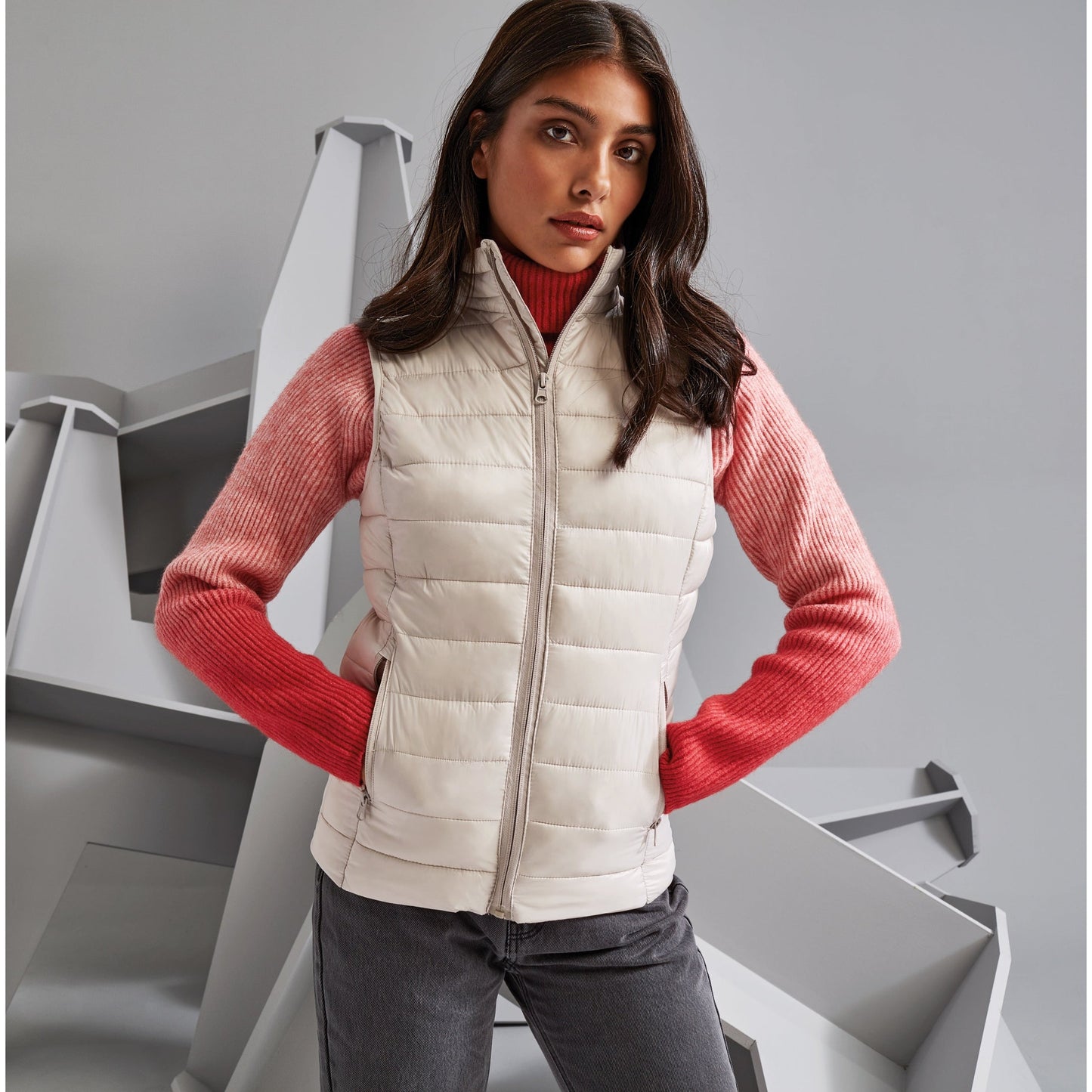 2786 Women's Terrain Padded Gilet Lightweight Bodywarmer with Zip Pockets