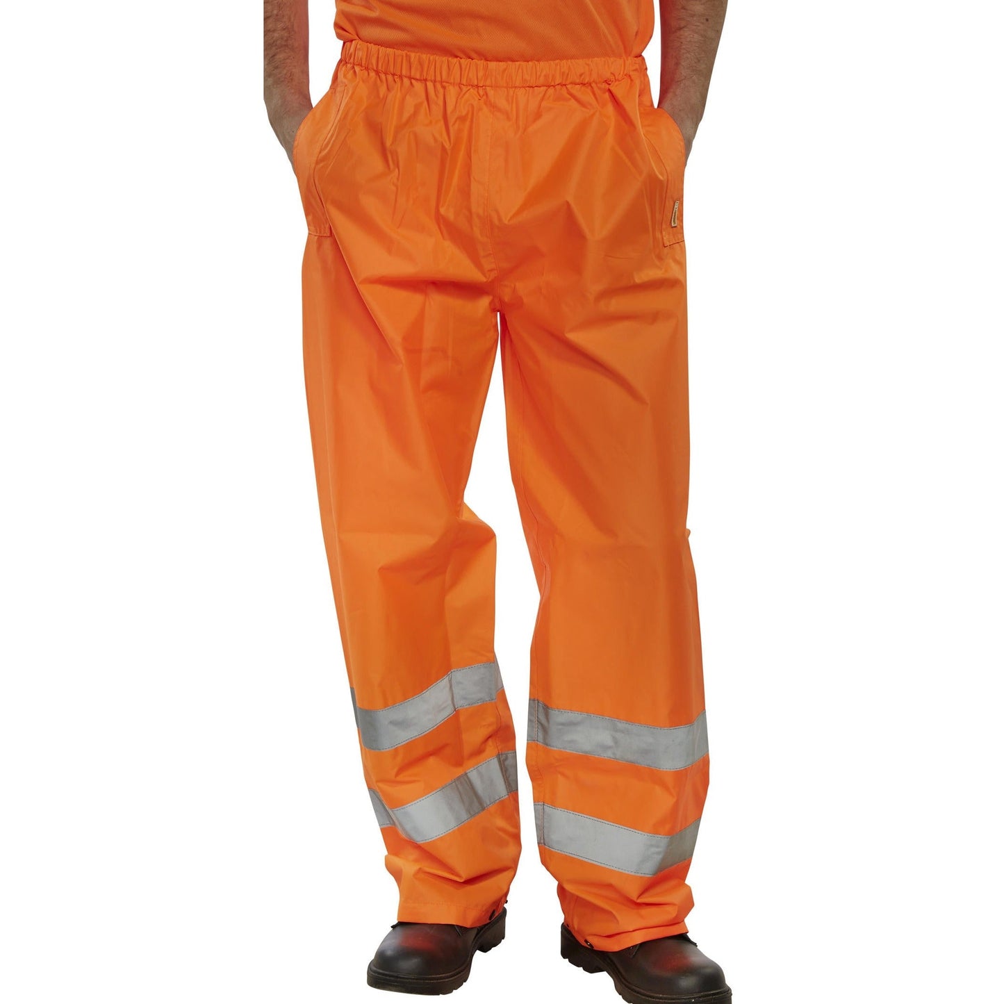 Beeswift Lightweight EN471 EN343 High Visibility Waterproof Suit Jacket Trousers