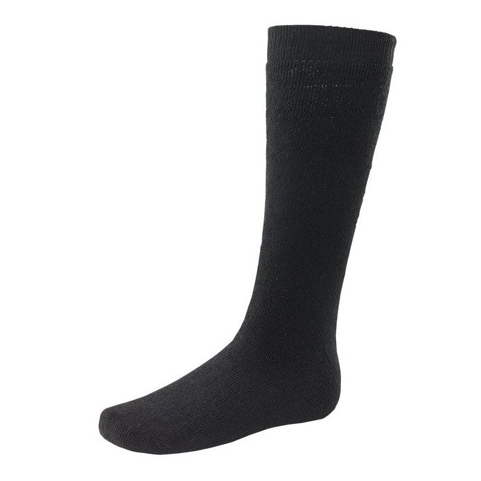 Beeswift Thermal Terry Long Socks Black 80% Cotton Cold Weather Comfort