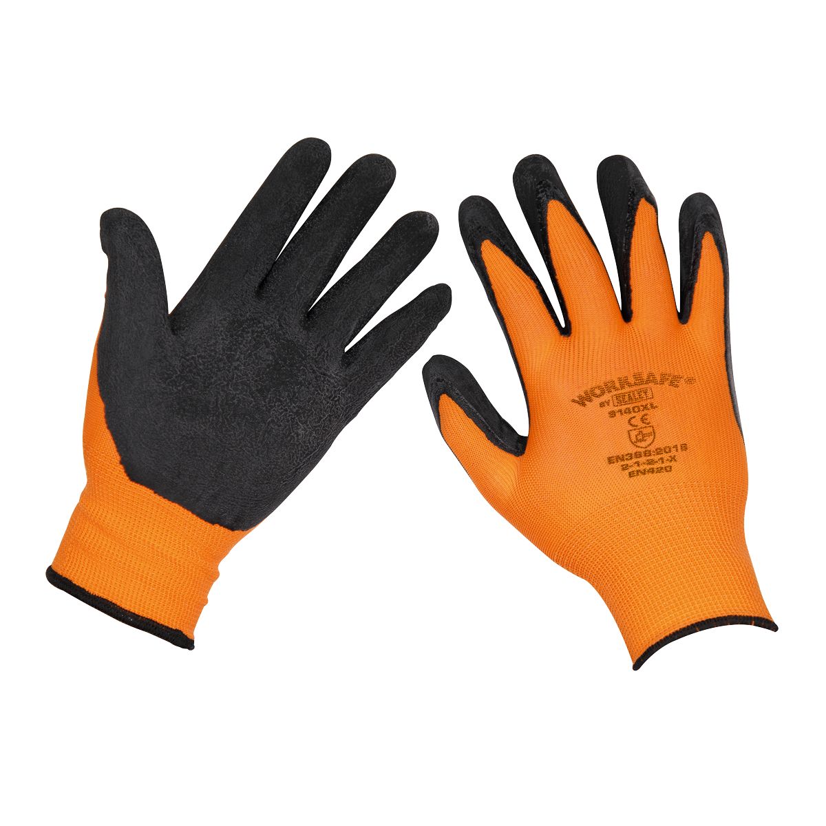 Sealey X-Large Foam Latex Gloves Pack of 6 Pairs Superior Grip Lightweight