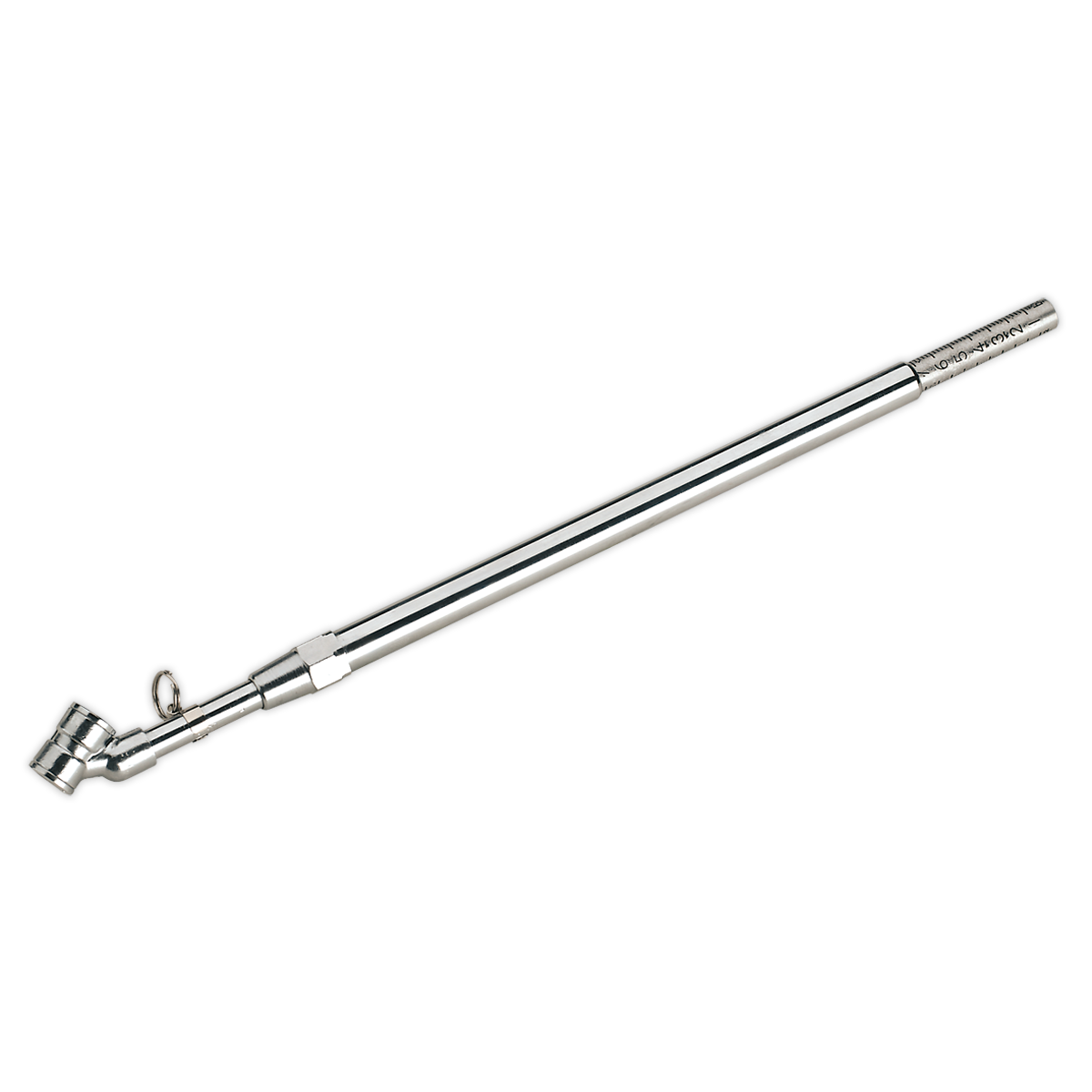 Sealey Deluxe Tyre Pressure Gauge 0-11bar 0-160psi Twin Push-On Connector
