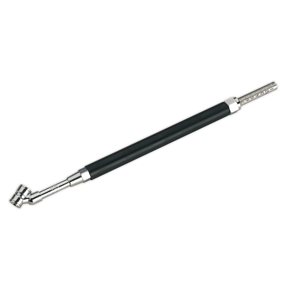 Sealey Deluxe Tyre Pressure Gauge 0-11bar 0-160psi Twin Push-On Connector