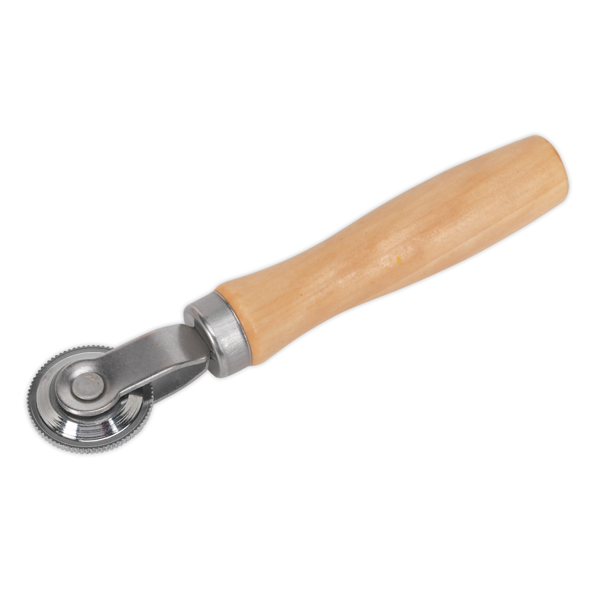 Sealey Patch Stitch Roller with Wooden Handle for Tyre Repair Patches 37mm