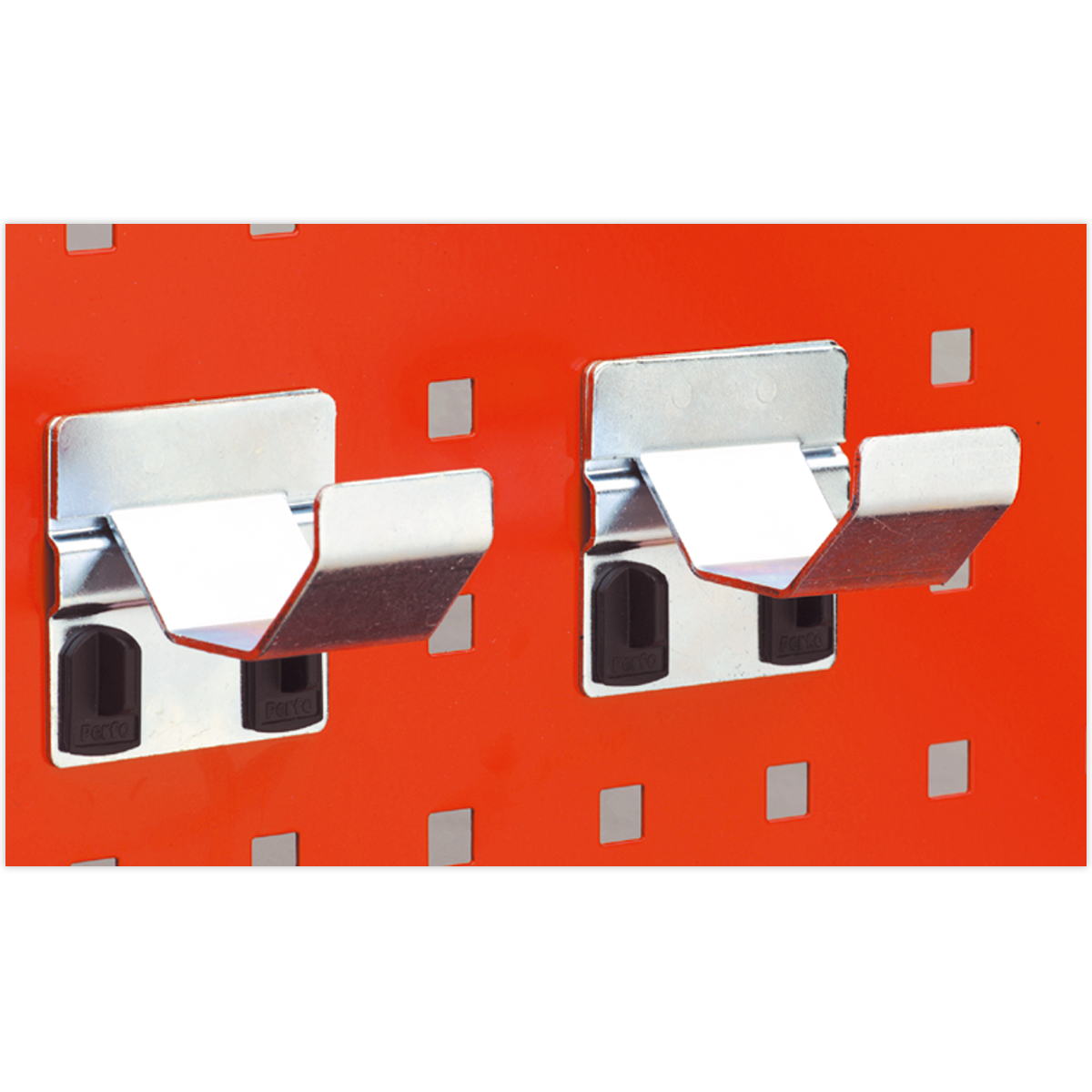 Sealey Pipe Bracket 60mm Pack of 2 Compatible with PerfoTool PerfoWall Panels