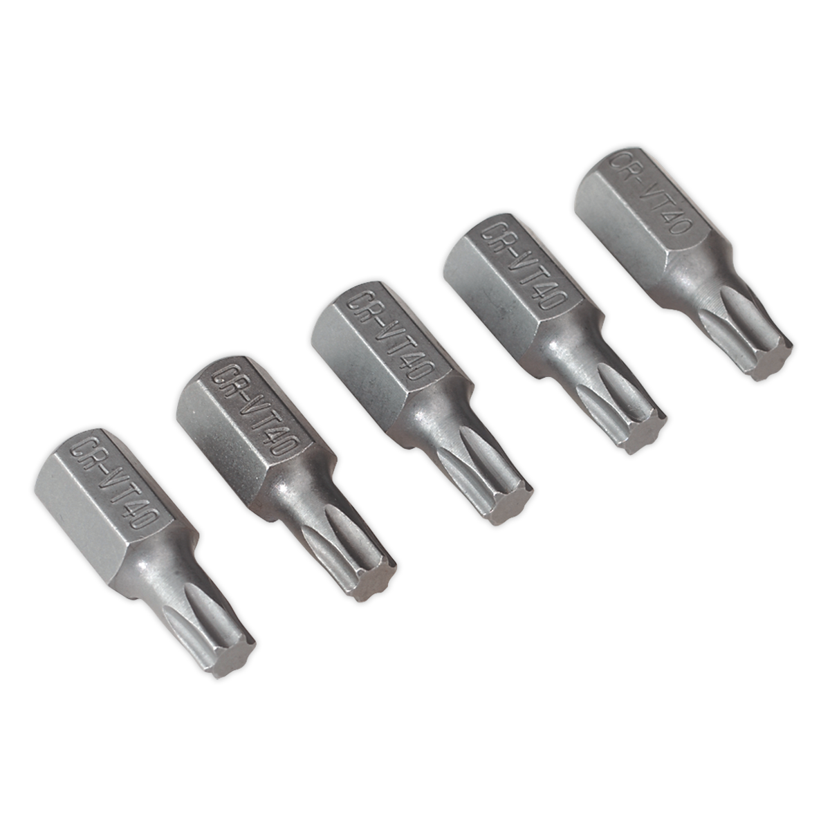 Sealey TRX-Star T40 Bit Short 30mm Pack of 5 Chrome Vanadium Hand Tools