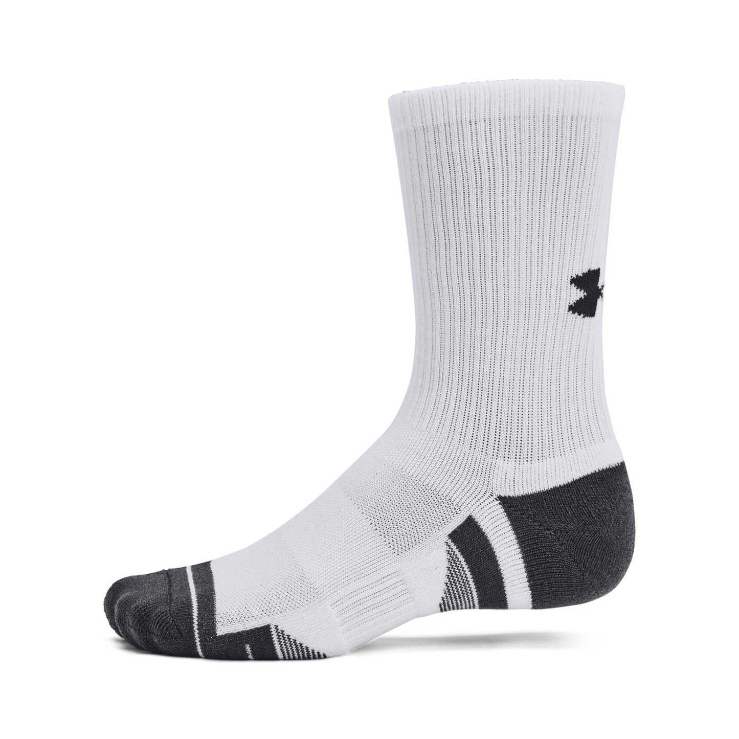 Under Armour Performance Tech Crew Socks 3-Pack, Arch Support, Anti-Odour