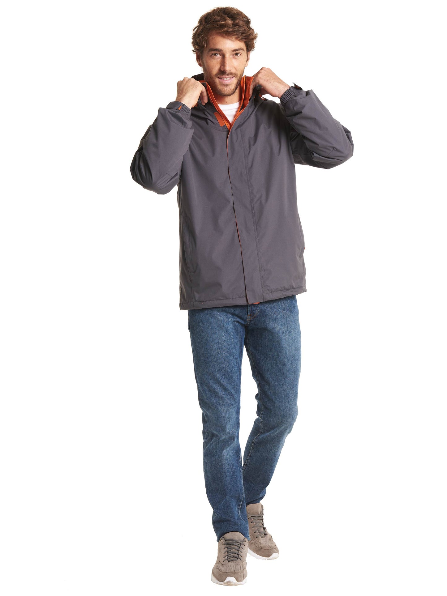 Uneek Deluxe Waterproof Outdoor Jacket Fleece Lined Hooded Adjustable Fit