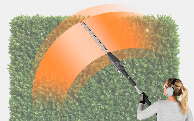 Flymo 18V UltraCut Reach 420 Cordless Hedge Trimmer Telescopic Bare Unit