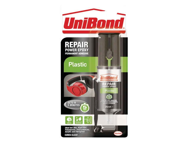 UniBond Repair Power Epoxy Adhesive 25ml for Plastic, Metal, Glass, Ceramics