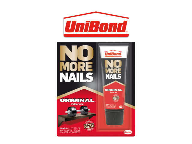 UniBond No More Nails Original Grab Adhesive Mini Tube 52g for Strong Bonding