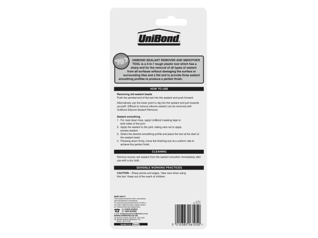 UniBond Sealant Smoother and Remover Tool for Perfect Finishes