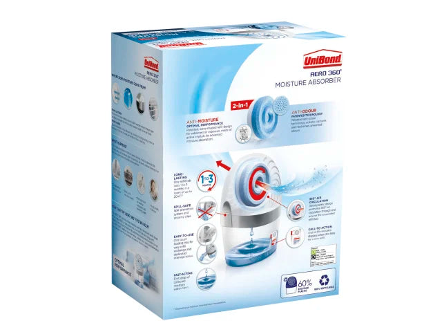UniBond AERO 360Âº Moisture Absorber Dehumidifier & Odour Neutraliser 20mÂ²