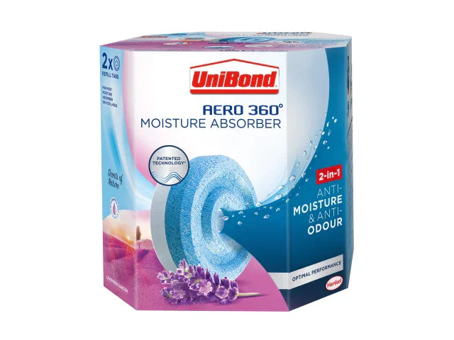 UniBond AERO 360Âº Lavender Garden Moisture Absorber Refills Pack of 2