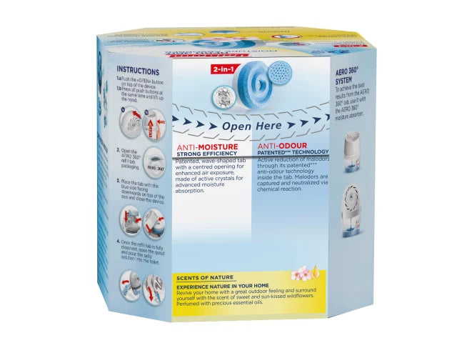 UniBond AERO 360Âº Moisture Absorber Wildflower Meadow Refills Pack of 2