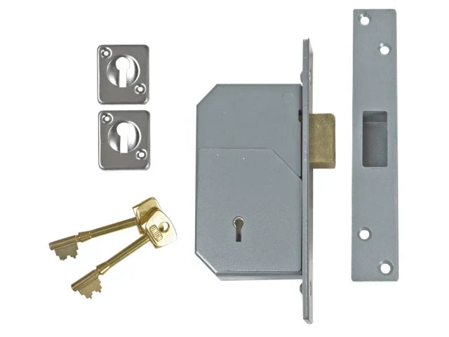UNION 3G110 C Series 5 Detainer Deadlock 73mm Satin Brass High Security Lock