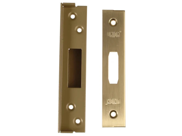 UNION StrongBOLT 2100 Mortice Deadlock Rebate Kit 13mm Polished Brass Boxed