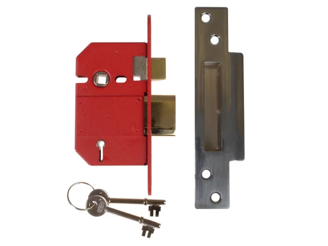 Union StrongBOLT 2200S 5 Lever Mortice Sashlock Satin Chrome 68mm BS3621