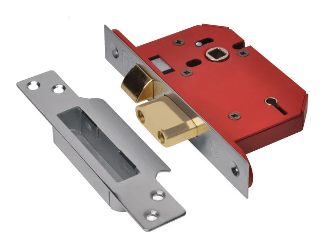 UNION StrongBOLT 2205S 5 Lever Mortice Sashlock Stainless Steel 81mm 3in